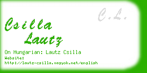 csilla lautz business card